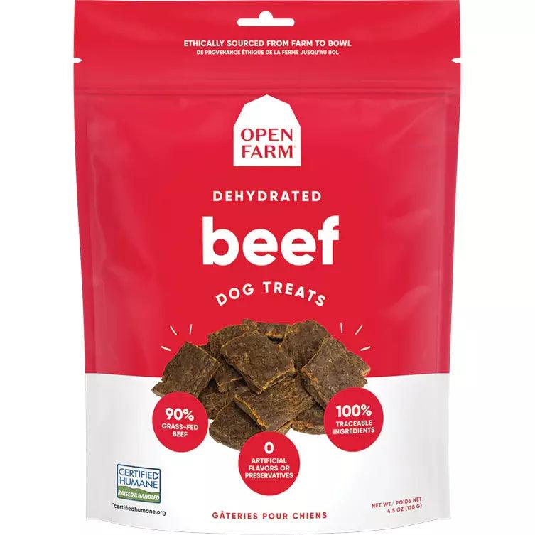 Open Farm Dog Treats Dehydrated Beef - 128g - Dog Treats - Open Farm - PetMax Canada