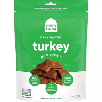 Open Farm Dog Treats Dehydrated Turkey  Dog Treats  | PetMax Canada