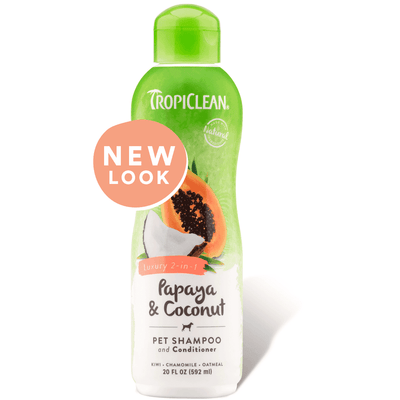 Tropiclean Papaya & Coconut Shampoo & Conditioner  Grooming  | PetMax Canada
