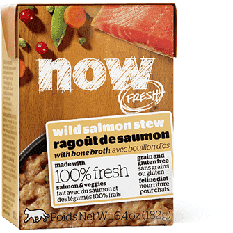 Now! Fresh Grain Free Tetra Pak Cat Wild Salmon Stew  Canned Cat Food  | PetMax Canada