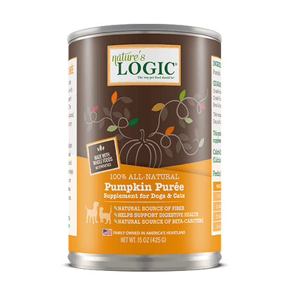 Nature's Logic Canned Dog Food Pumpkin Puree - 425g - Canned Dog Food - Nature's Logic - PetMax Canada