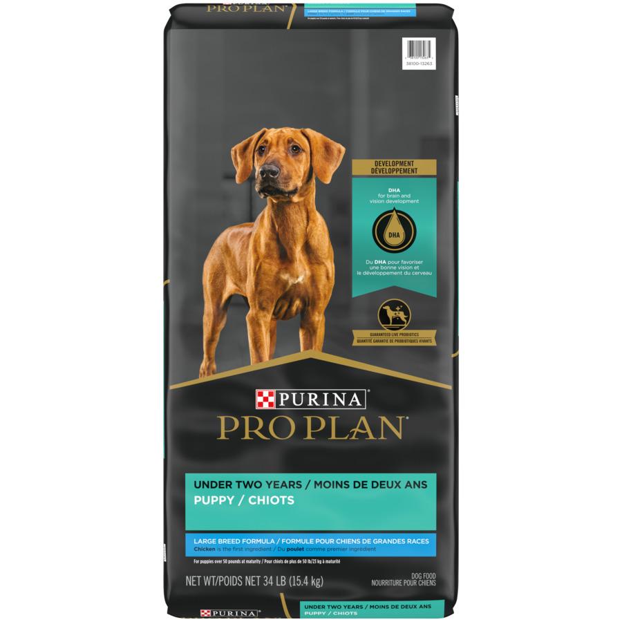 Purina Pro Plan Large Breed Dry Puppy Food Chicken & Rice Formula  Dog Food  | PetMax Canada