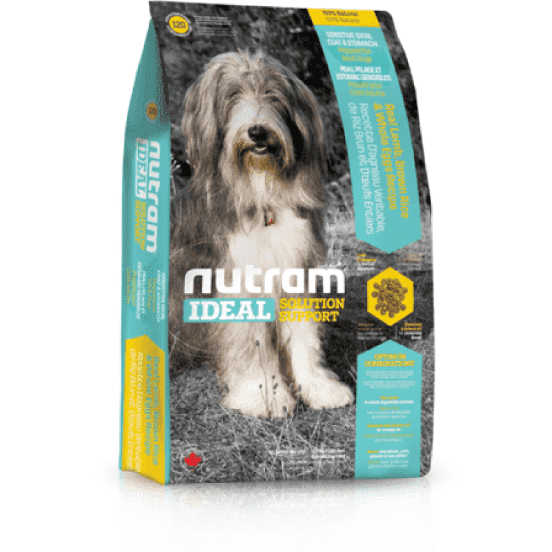 Nutram Ideal Solution Support I20 Lamb Meal & Brown Rice Recipe For Dogs  Dog Food  | PetMax Canada