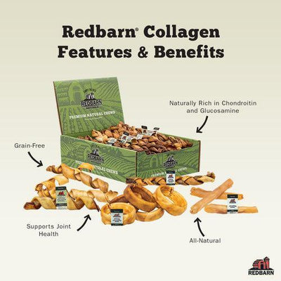Red Barn Collagen Dog Treats Braid - 12" - Natural Chews - Red Barn Pet Products - PetMax Canada