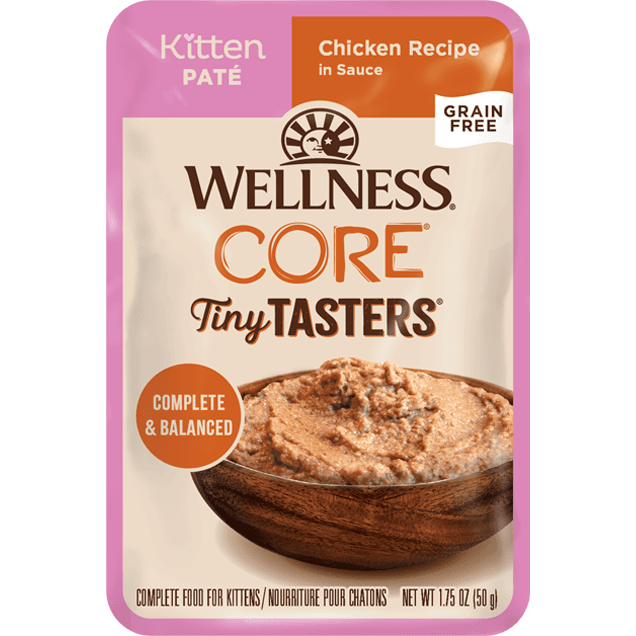 Wellness CORE Tiny Tasters Kitten Pâté Chicken Recipe in Sauce Wet Cat Food  Canned Cat Food  | PetMax Canada