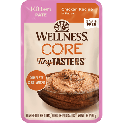 Wellness CORE Tiny Tasters Kitten Pâté Chicken Recipe in Sauce Wet Cat Food  Canned Cat Food  | PetMax Canada