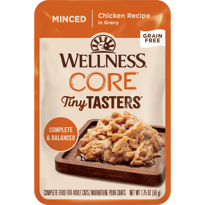 Wellness CORE Tiny Tasters Minced Chicken in Gravy Wet Cat Food - 50g - Canned Cat Food - Wellness - PetMax Canada