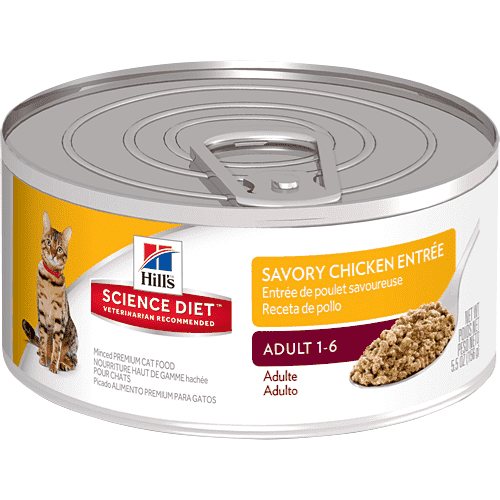Hill's Science Diet Adult Savory Chicken Canned Cat Food  Canned Cat Food  | PetMax Canada