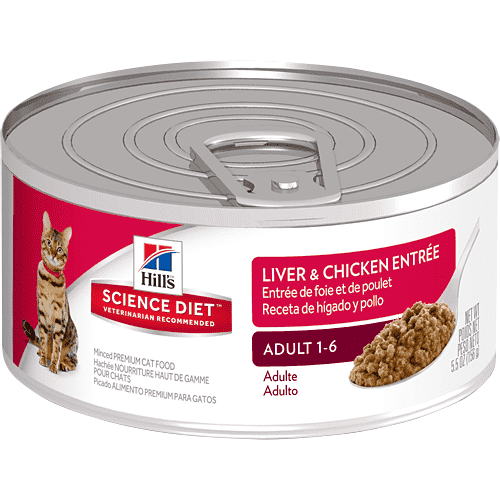 Hill's Science Diet Adult Liver & Chicken Canned Cat Food  Canned Cat Food  | PetMax Canada