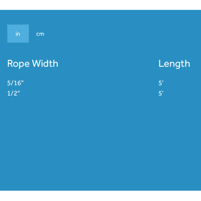 RC Dog Rope Leash Dark Teal - 5/16" x 5' - Leashes - RC Pet Products - PetMax Canada