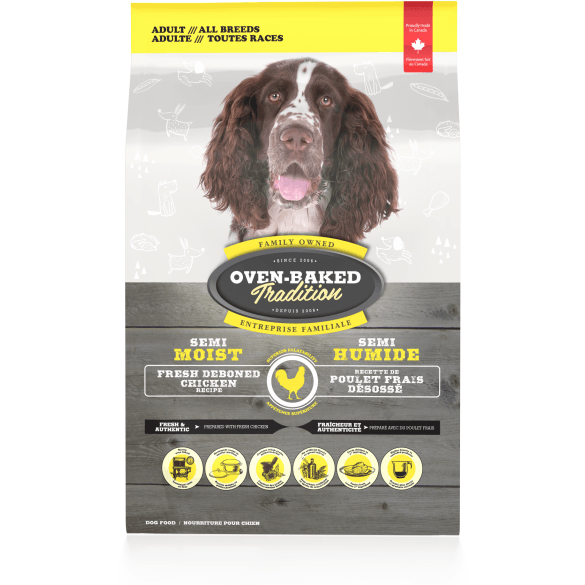 Oven-Baked Tradition Semi-Moist Adult Dog Food Chicken Recipe - 2.27 Kg - Dog Food - Oven-Baked Tradition - PetMax Canada