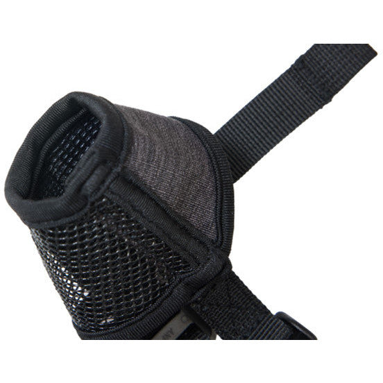 RC Pet Soft Fit Muzzle Heather Black  Training Products  | PetMax Canada
