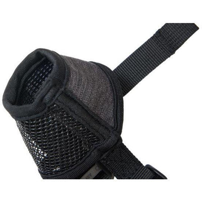 RC Pet Soft Fit Muzzle Heather Black - XX-Small: 3 1/2" - Training Products - RC Pet Products - PetMax Canada