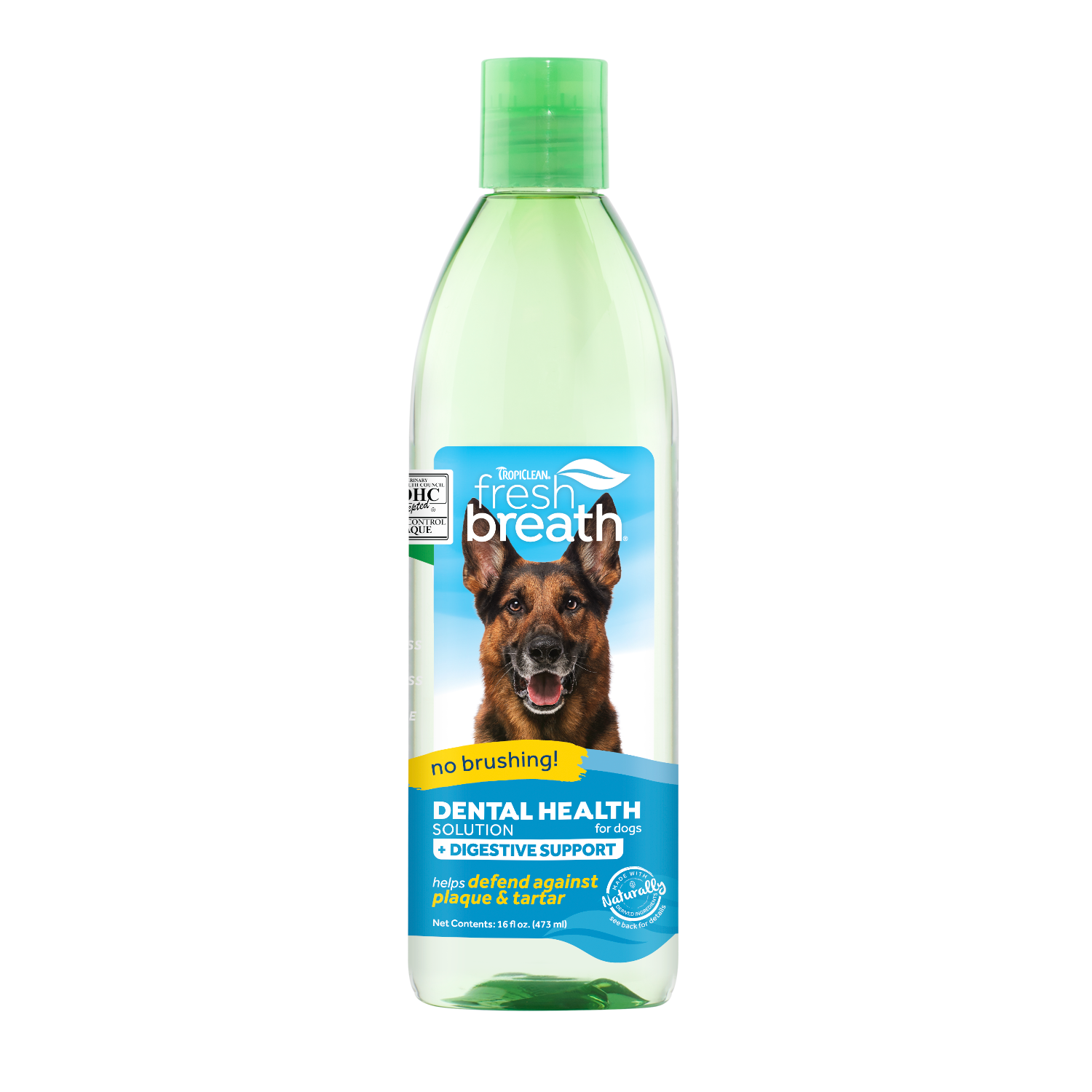 Tropiclean Fresh Breath Dental Health Solution Additive For Dogs Plus Digestive Support  Health Care  | PetMax Canada