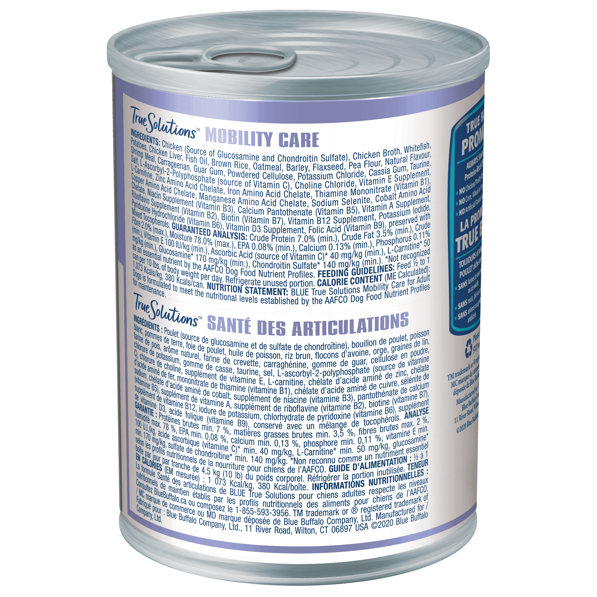 Blue True Solutions Canned Dog Food Mobility Care - 354g - Canned Dog Food - Blue Buffalo - PetMax Canada