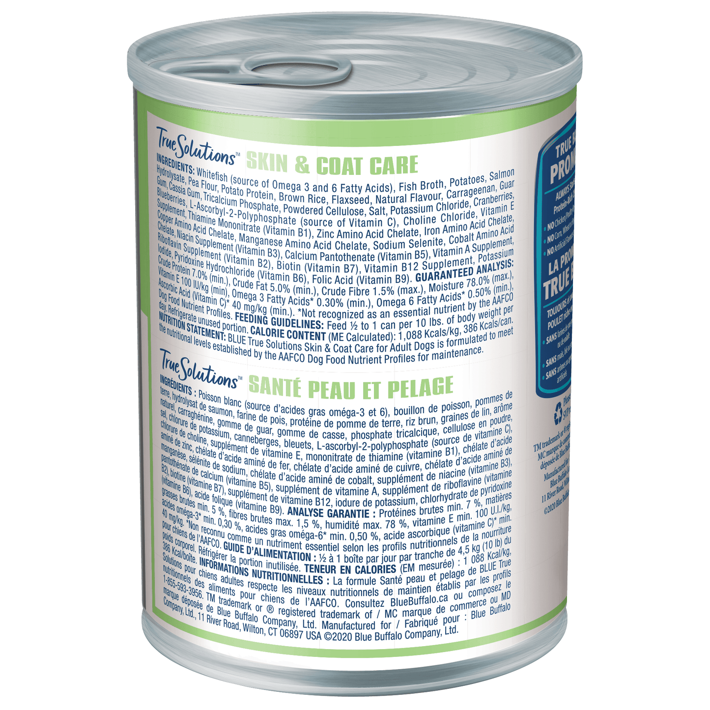 Blue True Solutions Canned Dog Food Skin & Coat Care  Canned Dog Food  | PetMax Canada
