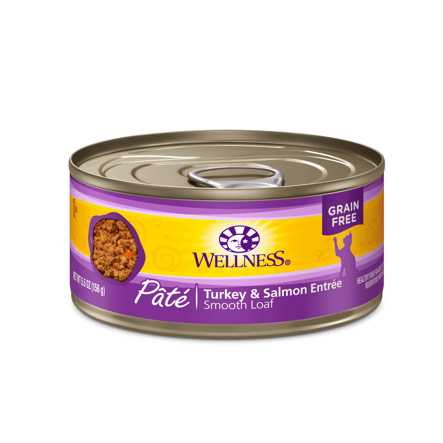 Wellness Complete Health Turkey & Salmon Formula Grain-Free Canned Cat Food 155g Canned Cat Food 155g | PetMax Canada