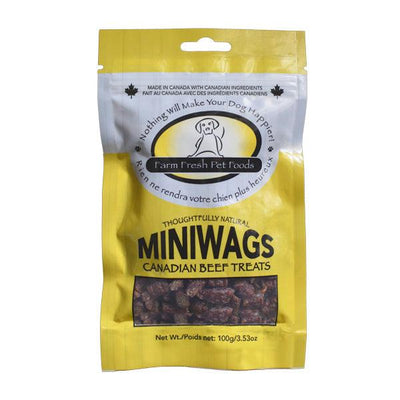 Tilted Barn MiniWags Canadian Beef Dog Treats - 100g - Dog Treats - Tilted Barn - PetMax Canada