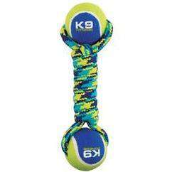 Zeus K9 Fitness Double Tennis Ball Rope Dumbbell  Dog Toys  | PetMax Canada