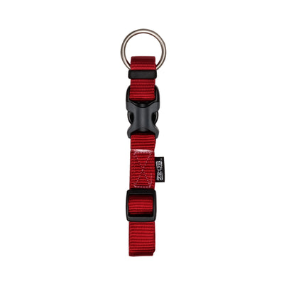 Zeus Adjustable Nylon Dog Collar Deep Red  Dog Collars  | PetMax Canada