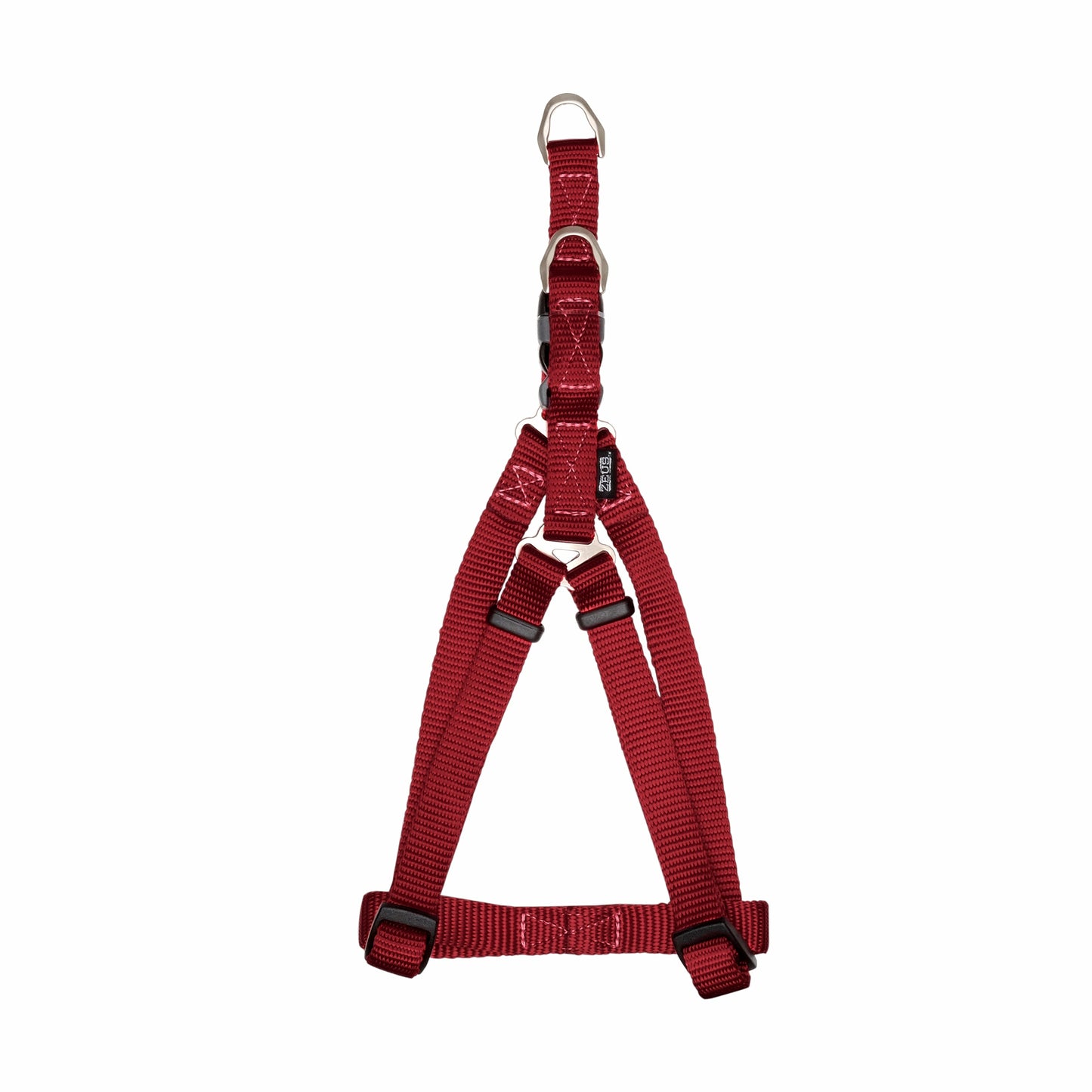 Zeus Nylon Dog Harness Deep Red Sm: 3/8 x 13-18 in Harnesses Sm: 3/8 x 13-18 in | PetMax Canada