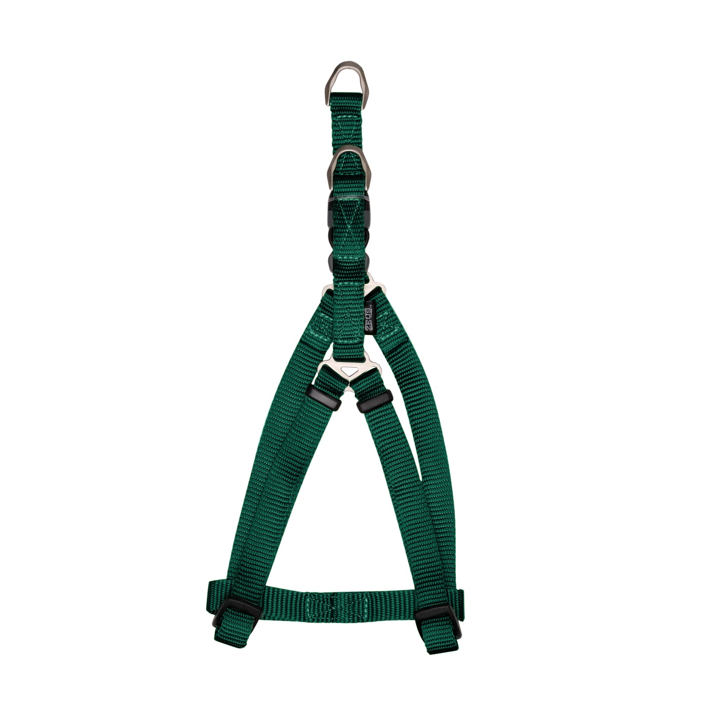 Zeus Nylon Dog Harness Forest Green Med:1/2 x 17-22 in Harnesses Med:1/2 x 17-22 in | PetMax Canada