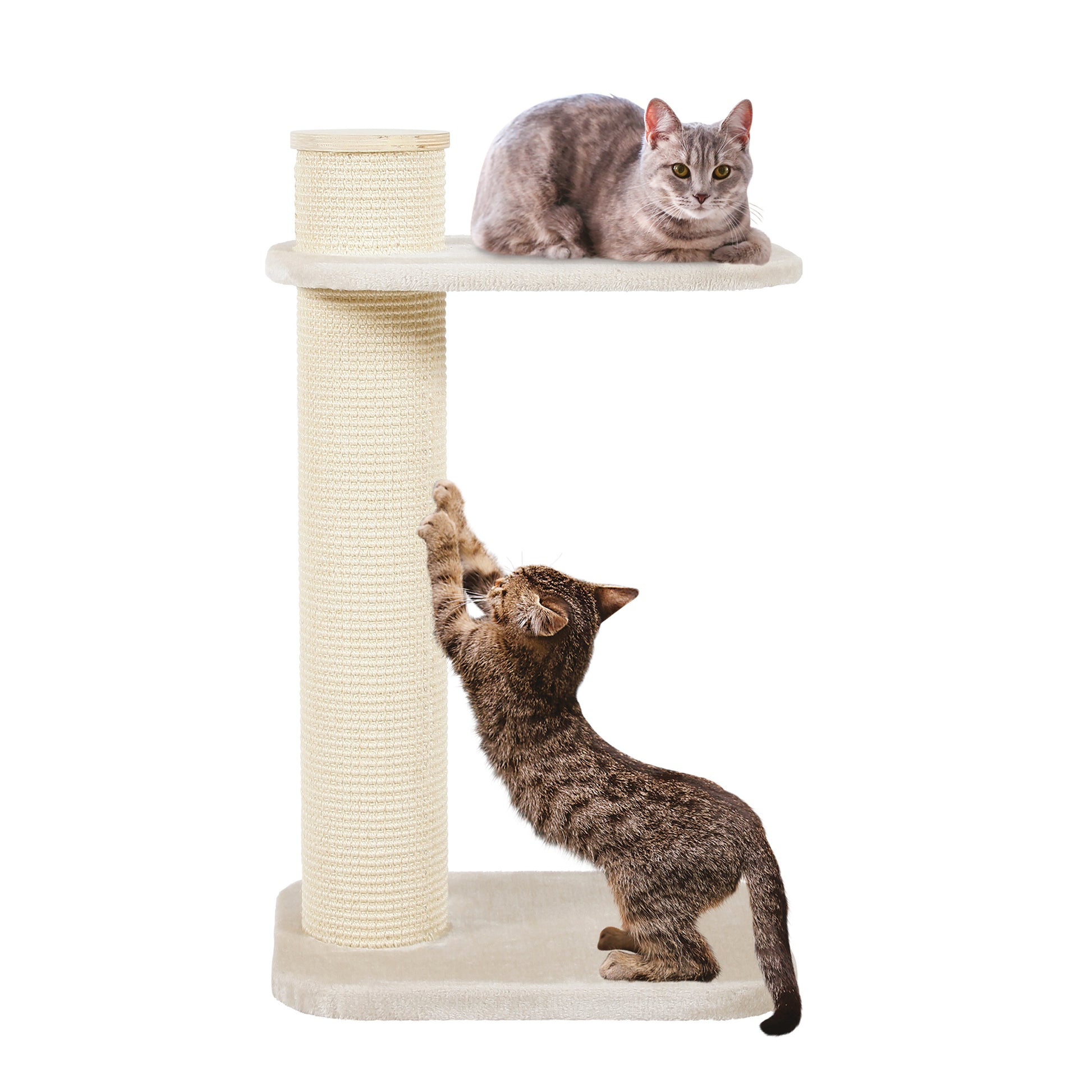 Zolux City Cat 2 Cat Scratching Post Beige  Cat Scratching Posts  | PetMax Canada