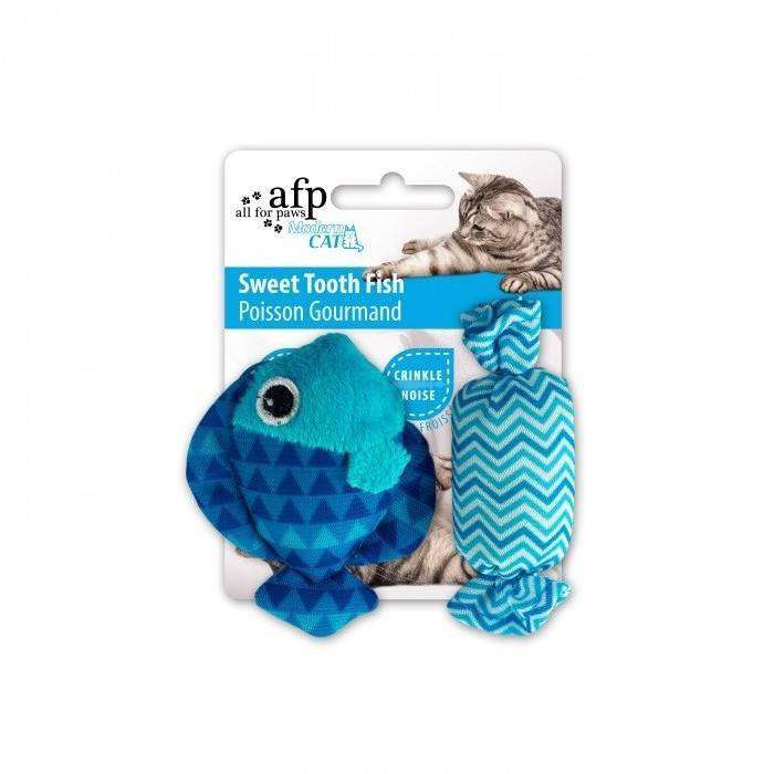 All For Paws Cat Toy Sweet Tooth Fish  Cat Toys  | PetMax Canada