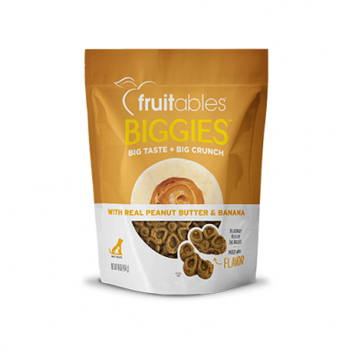 Fruitables Biggies Dog Treats Peanut Butter & Banana - 454g - Dog Treats - Fruitables - PetMax Canada