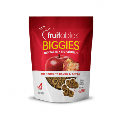 Fruitables Biggies Dog Treats Crispy Bacon & Apple - 454g - Dog Treats - Fruitables - PetMax Canada