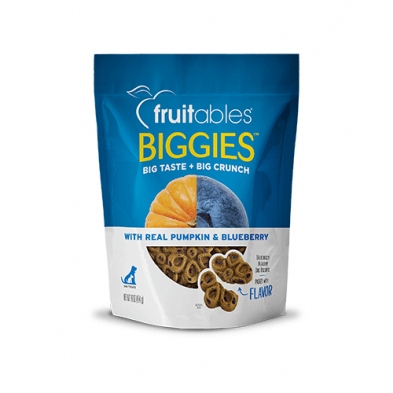 Fruitables Biggies Dog Treats Pumpkin & Blueberry - 454g - Dog Treats - Fruitables - PetMax Canada