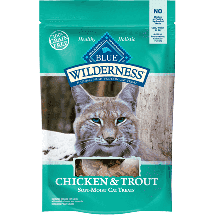 Blue Buffalo Wilderness Cat Treats Chicken & Trout  Cat Treats  | PetMax Canada