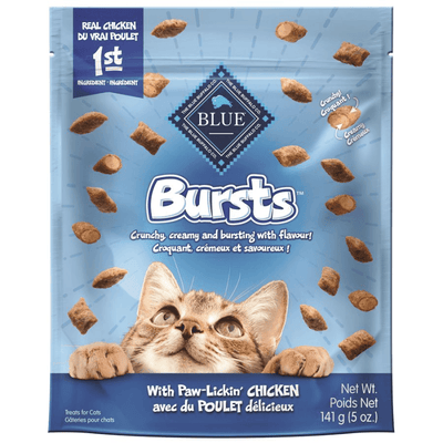 Blue Buffalo Bursts Crunchy Cat Treats Chicken Flavour - 141g - Cat Treats - Blue Buffalo - PetMax Canada