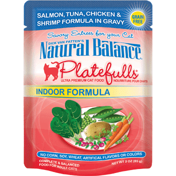 Natural Balance Platefulls Indoor Salmon, Tuna, Chicken, & Shrimp Wet Cat Food  Canned Cat Food  | PetMax Canada