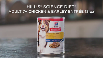 Hill's Science Diet Adult 7+ Beef & Barley Entrée dog food