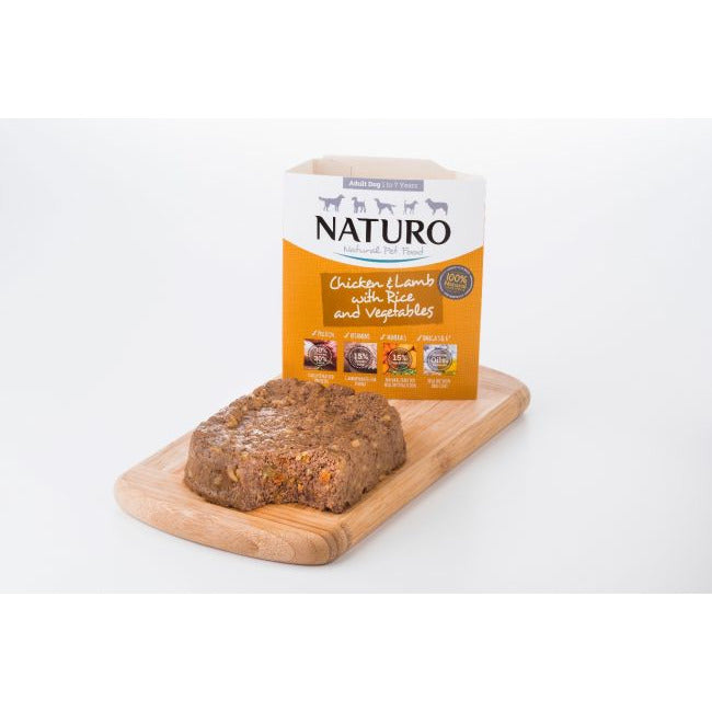 Naturo Canine Adult Tray Wet Dog Food Chicken, Lamb, Rice With Vegetables  Canned Dog Food  | PetMax Canada