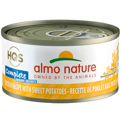 Almo Nature Complete Chicken With Sweet Potato In Gravy  Canned Cat Food  | PetMax Canada