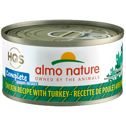 Almo Nature Complete Chicken With Turkey In Gravy  Canned Cat Food  | PetMax Canada