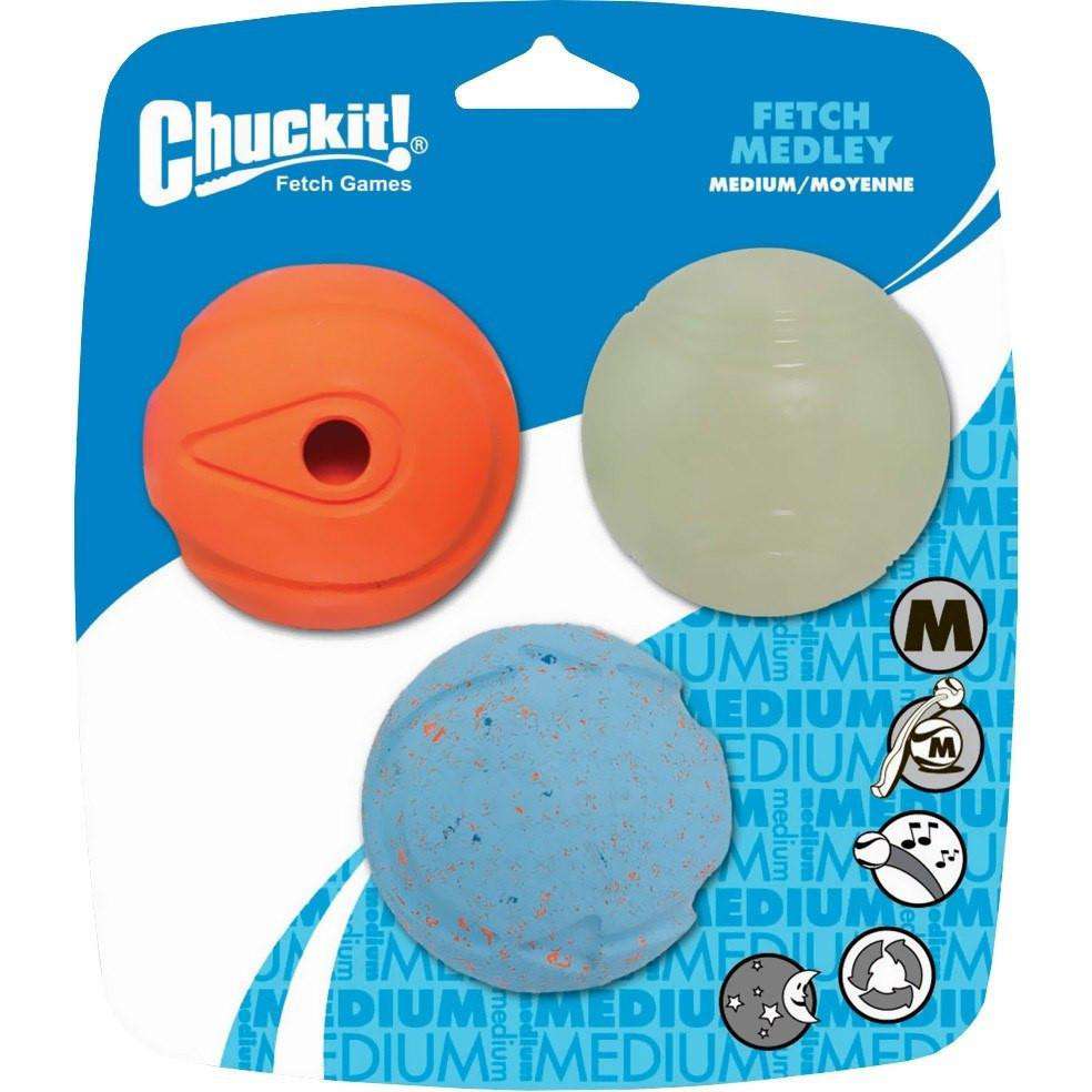 Chuck It Fetch Medley Balls  Dog Toys  | PetMax Canada