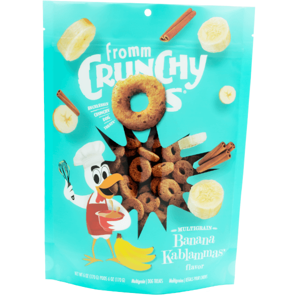 Fromm Crunchy O's Banana Kablammas Dog Treats - 170g - Dog Treats - Fromm - PetMax Canada