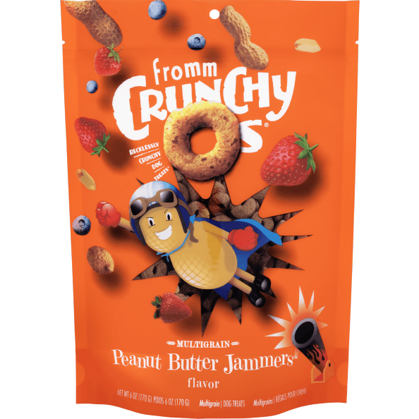 Fromm Crunchy O's Peanut Butter Jammers Dog Treats - 170g - Dog Treats - Fromm - PetMax Canada