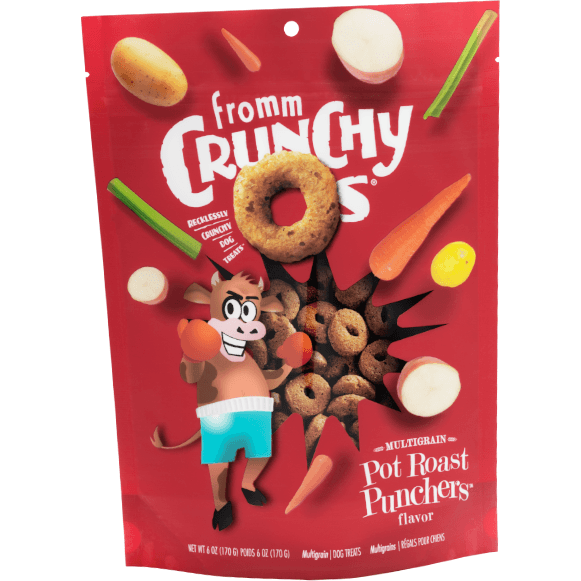 Fromm Crunchy O's Pot Roast Punchers Dog Treats - 170g - Dog Treats - Fromm - PetMax Canada