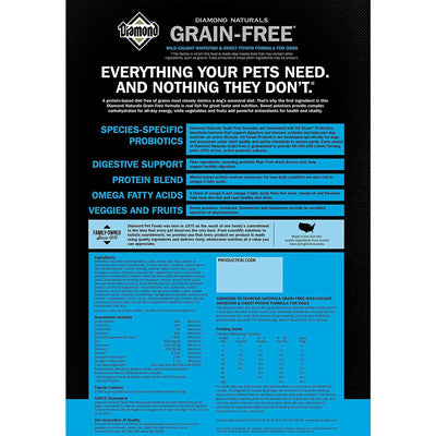 Diamond Naturals Grain Free Whitefish & Potato Dry Dog Food - 2.27 Kg - Dog Food - Diamond - PetMax Canada