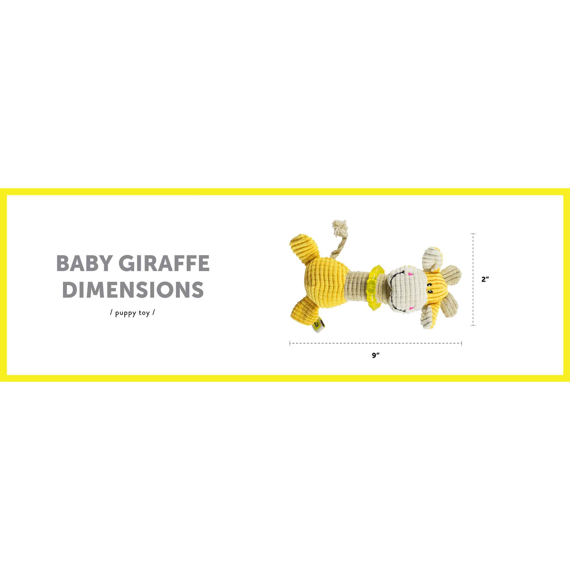 Be One Breed Dog Toy Baby Giraffe - Baby Giraffe - Dog Toys - Be One Breed - PetMax Canada