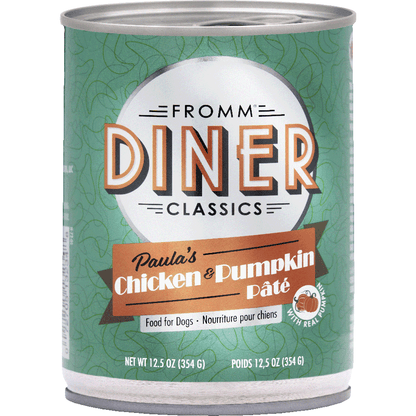 Fromm Diner Paula's Chicken & Pumpkin Canned Dog Food - 354g - Canned Dog Food - Fromm - PetMax Canada