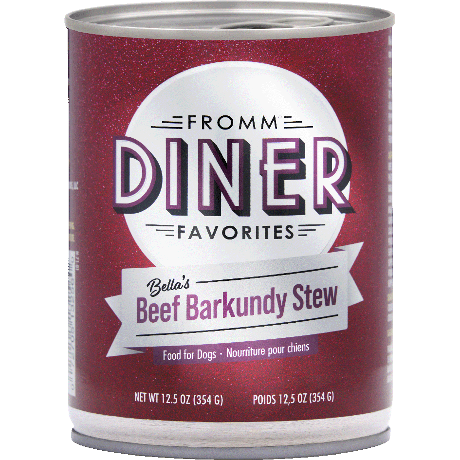 Fromm Diner Bella's Beef Barkundy Stew Canned Dog Food  Canned Dog Food  | PetMax Canada