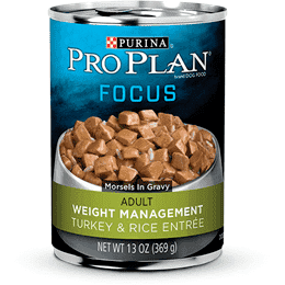 Purina Pro Plan Canned Dog Food Focus Adult Weight Management Turkey & Rice  Canned Dog Food  | PetMax Canada