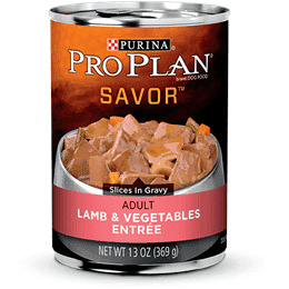Purina Pro Plan Adult Complete Essentials Lamb & Vegetables Entrée Slices in Gravy Wet Dog Food  Canned Dog Food  | PetMax Canada