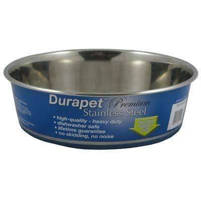 Durapet Premium Stainless Steel Bowl  Stainless Steel  | PetMax Canada