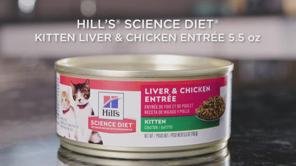 Hill's Science Diet Kitten Liver & Chicken Entrée